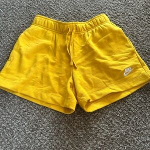 Nike Vibrant Yellow Athletic Shorts